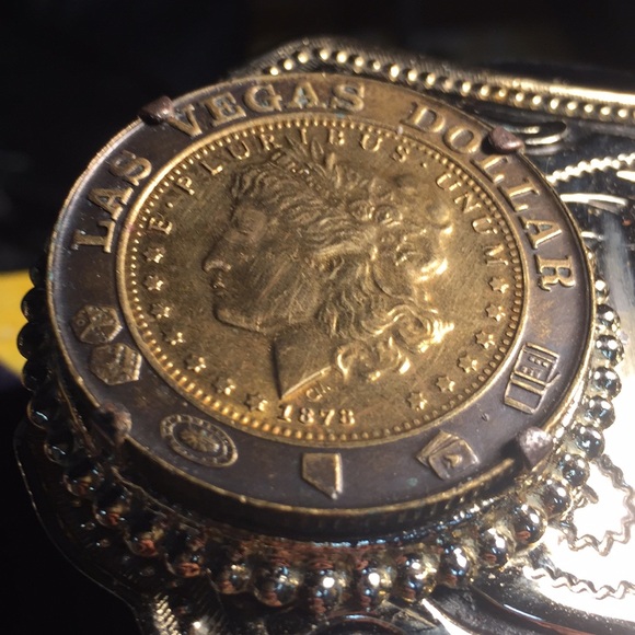 Vintage Las Vegas High Roller Belt Buckle - Picture 3 of 7